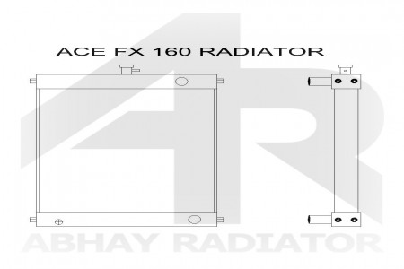 CAT 966E Loader 3306 Engine model radiator